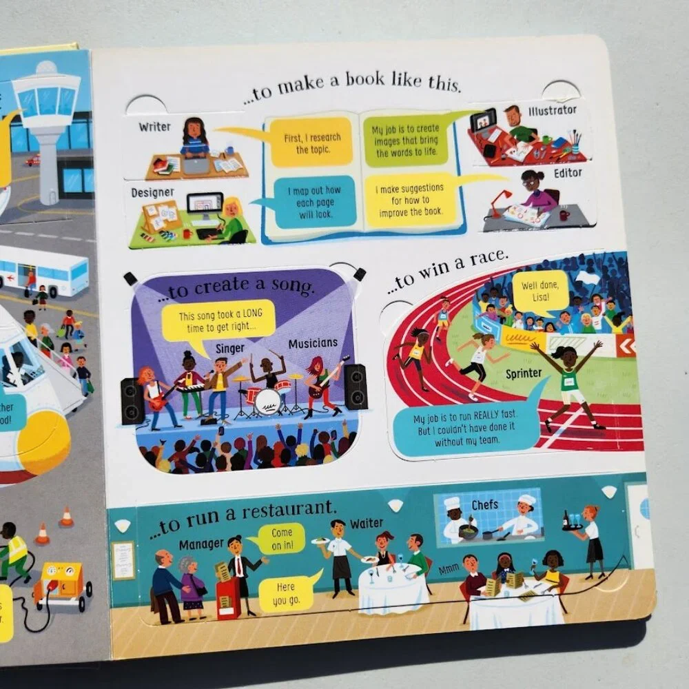 Usborne Look Inside Jobs Board Book Hardcover 9780794548797 School Classroom Pre
